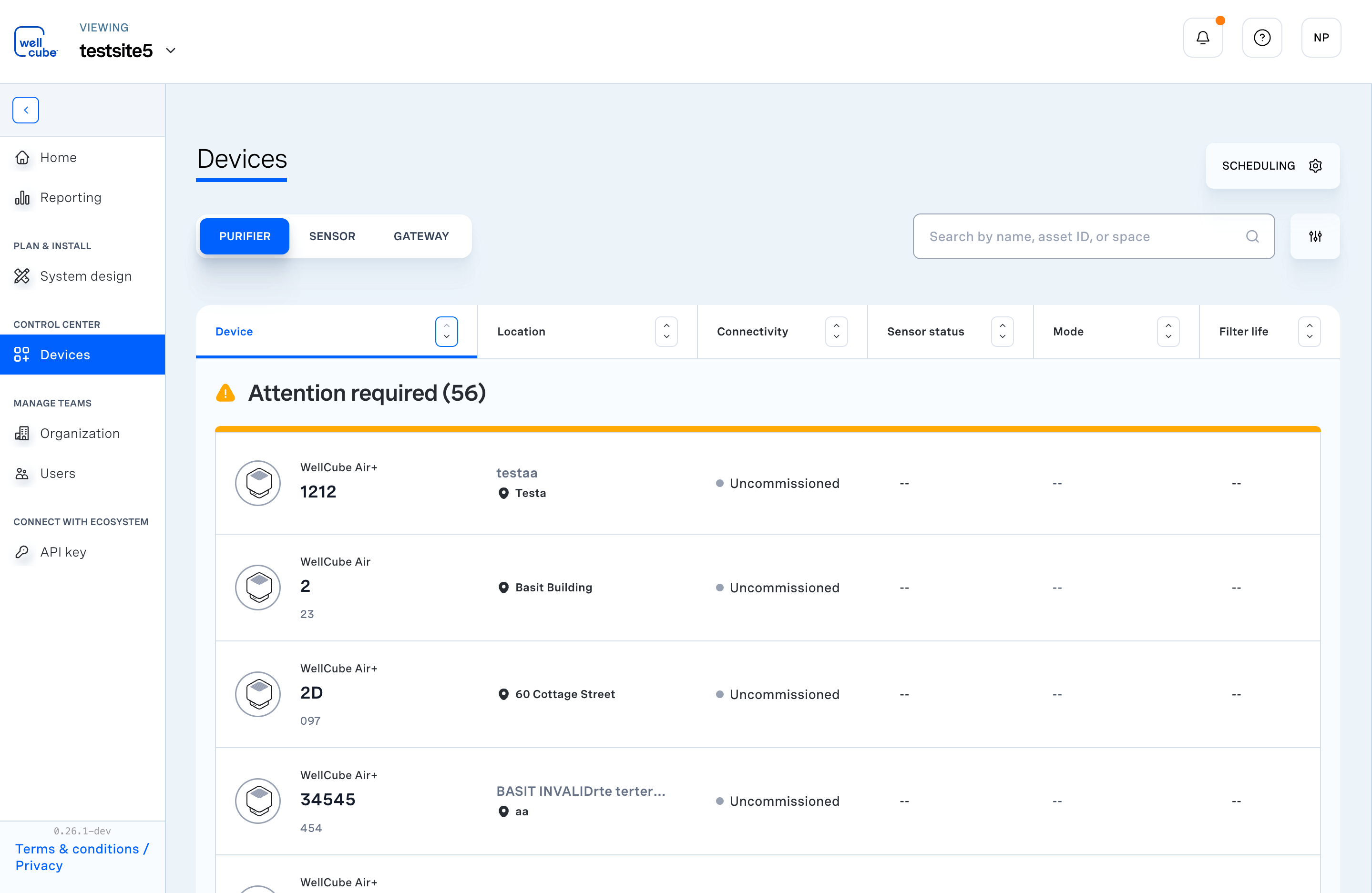 WellCube UI implementation
